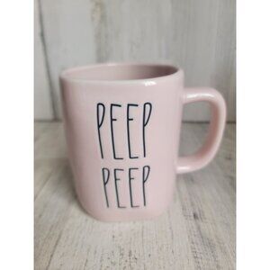 Rae Dunn Light pink Peep Peep coffee‎ mug Easter home decor